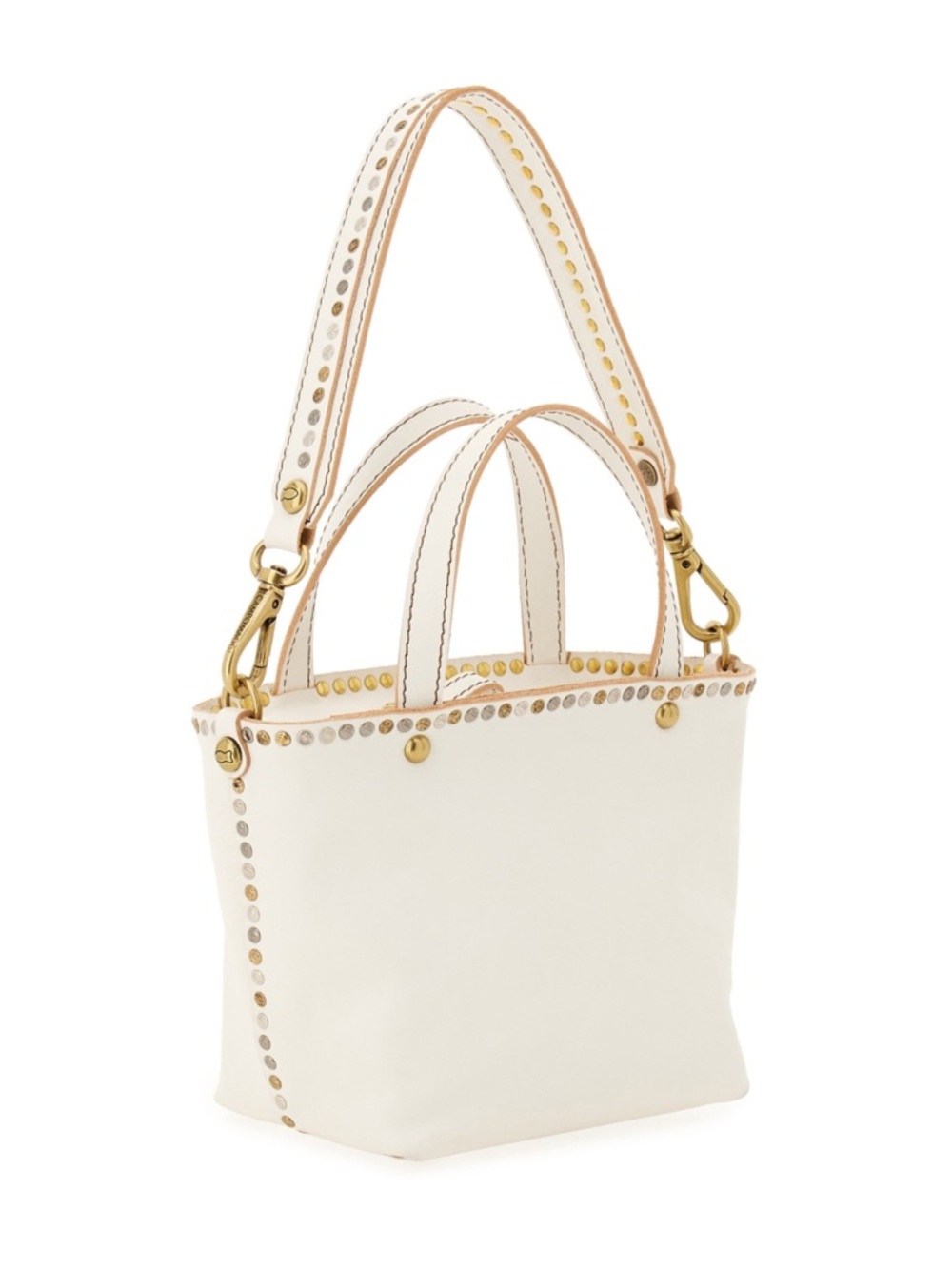Campomaggi Shopper "Futura" bag in white leather - Picture 4 of 16